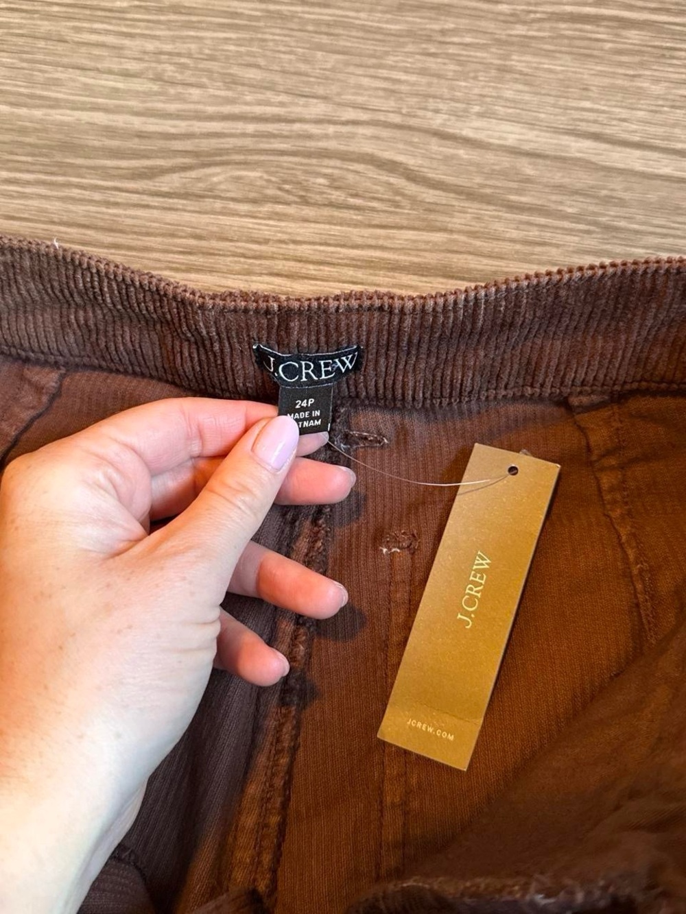 J. Crew Brown Corduroy Vintage Flare Pants - Picture 4 of 4